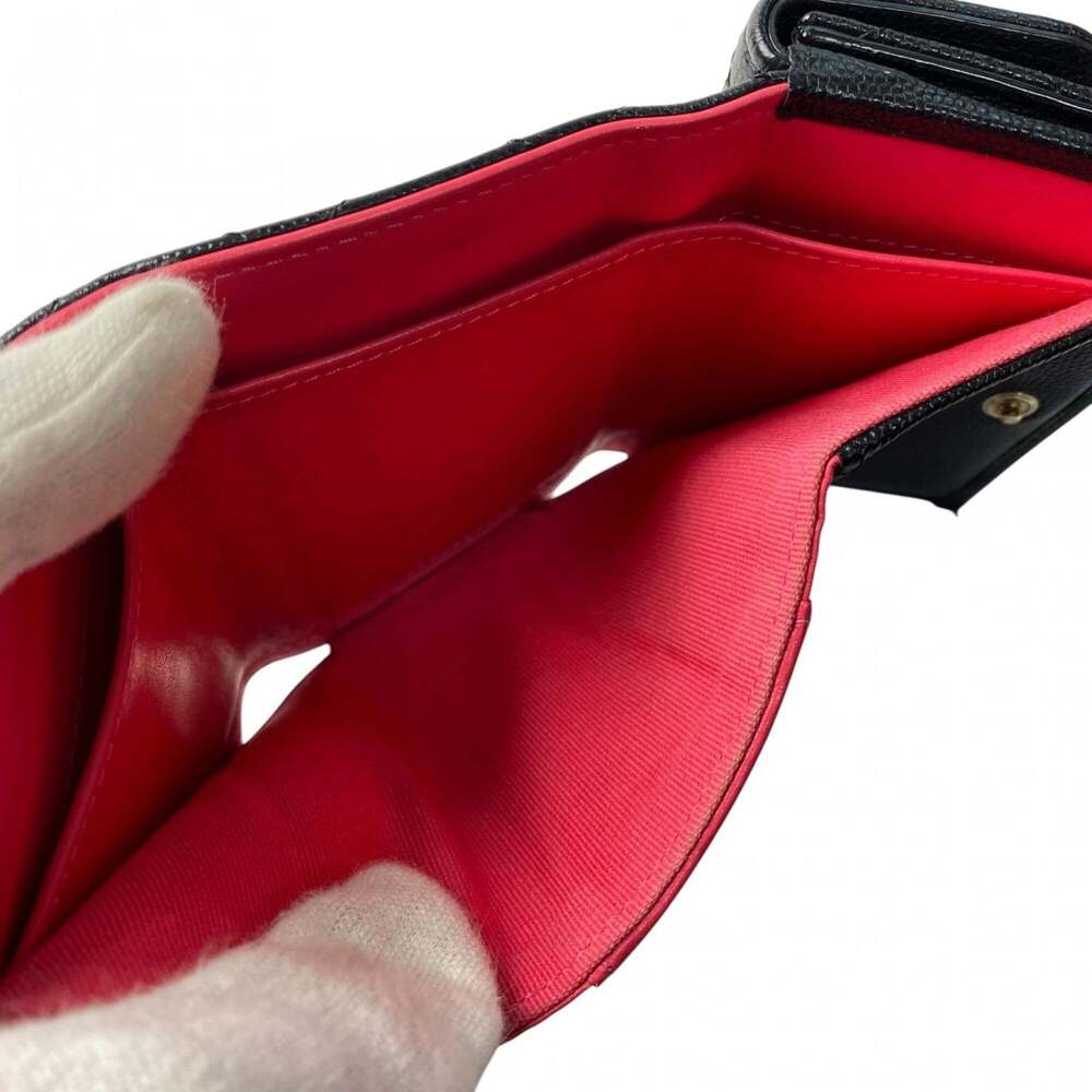 CHANEL Black Caviar Leather Logo Wallet - Picture 12 of 16